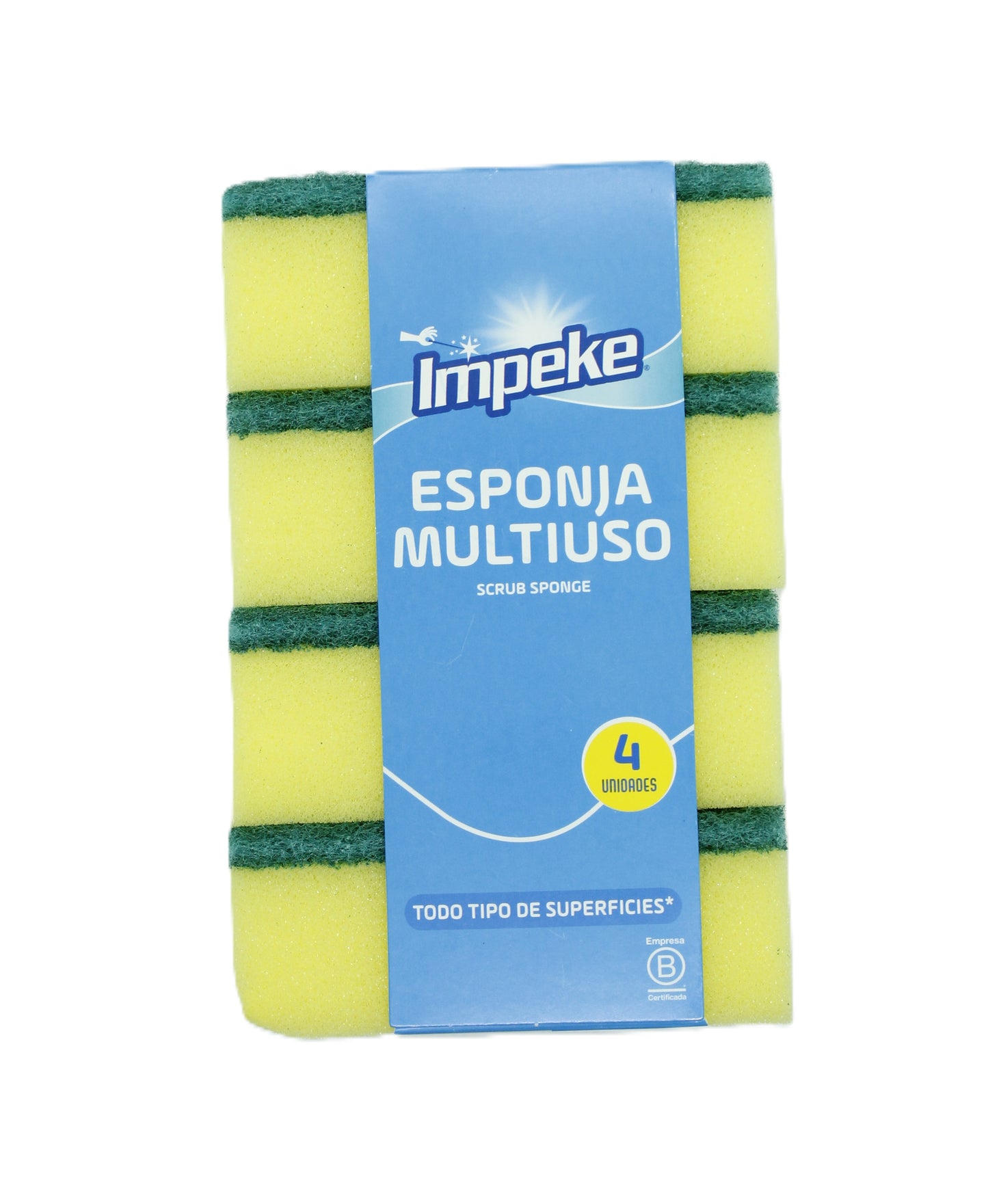 Esponja Multiuso Impeke 4 un.