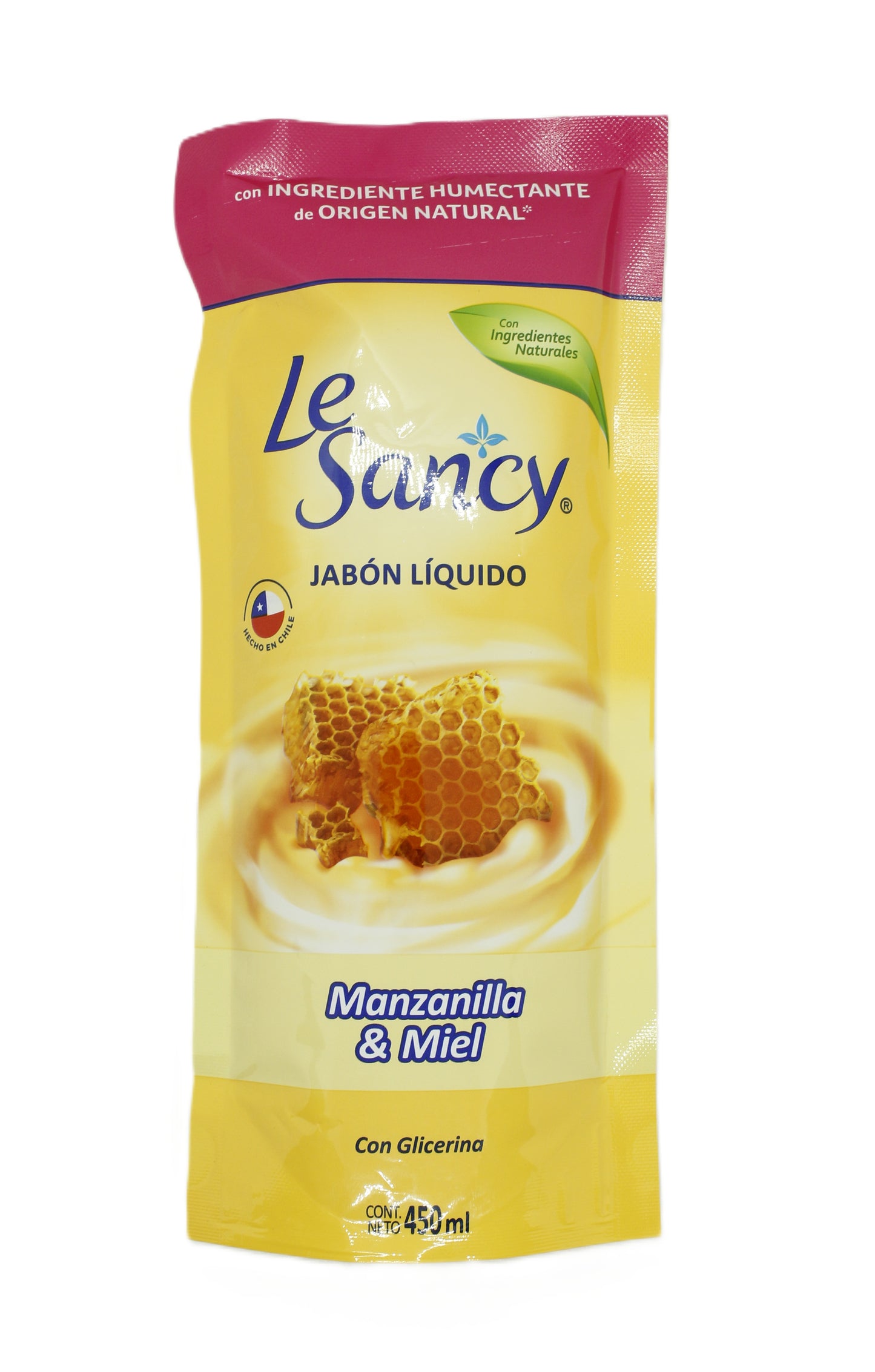 Jabon Líquido Le Sancy Miel y manzanilla 450 ml