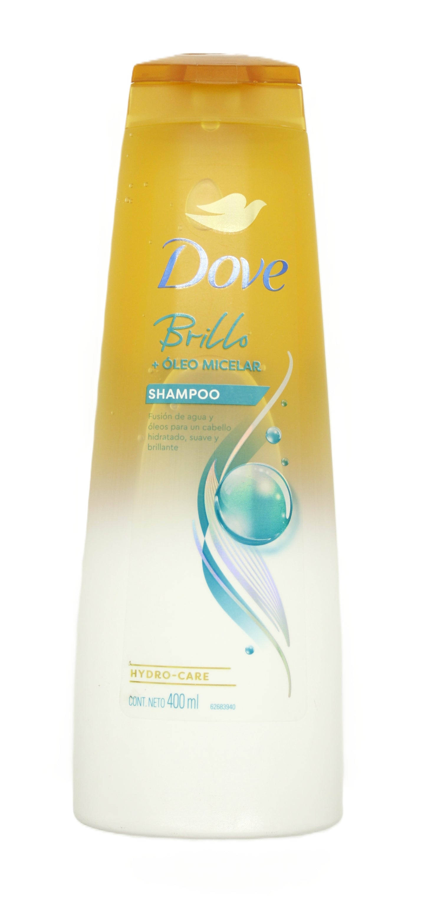 Shampoo Dove Brillo + Óleo Micelar 400ml