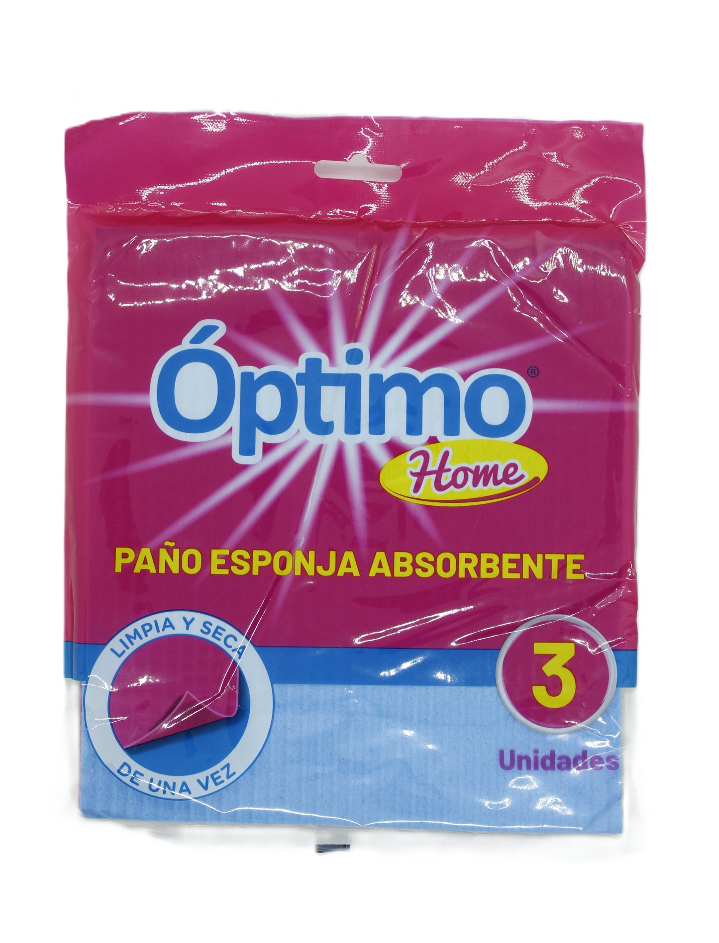 Paño Esponja Absorvente Optimo 3 un.