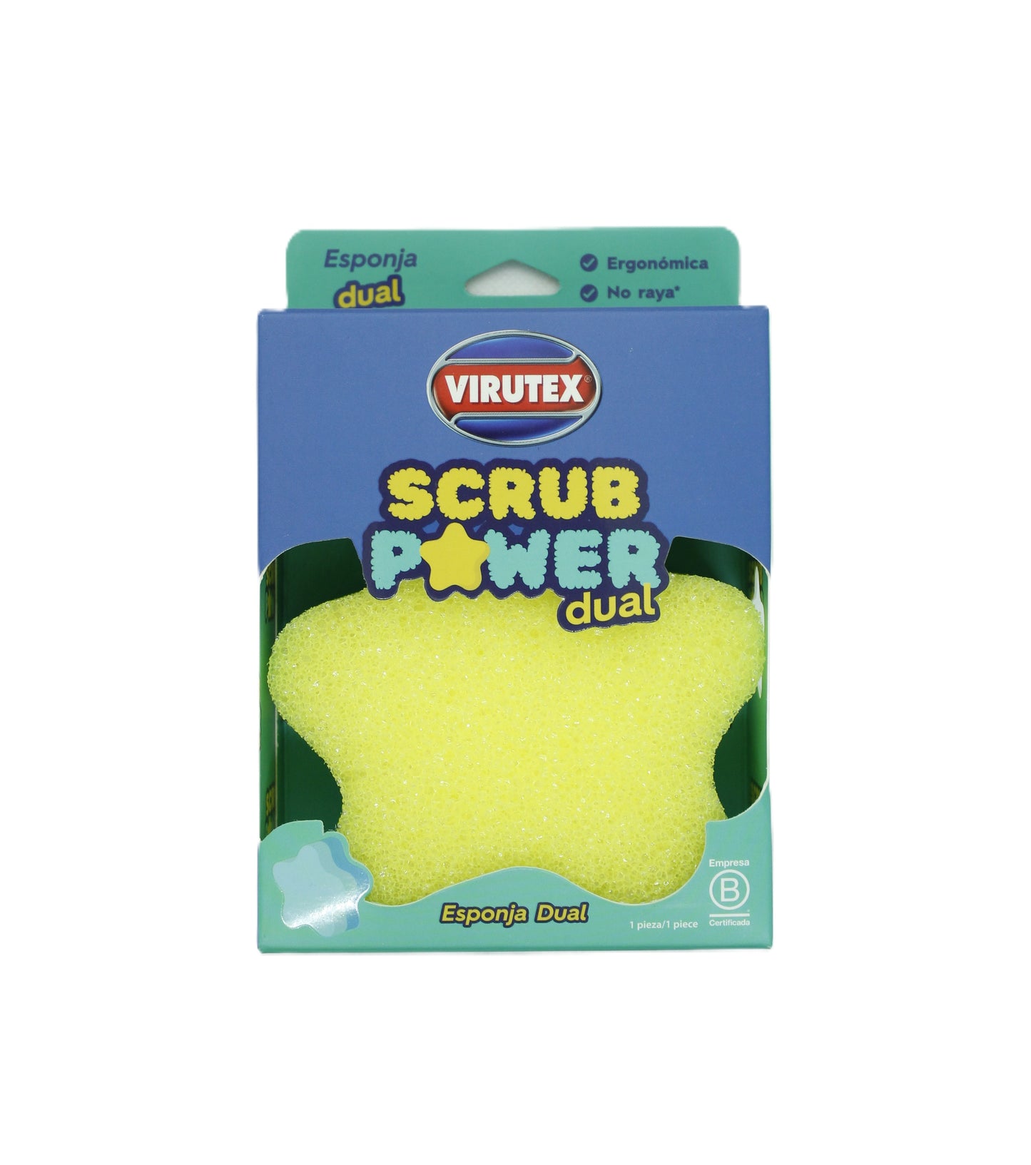 Esponja Scrub Power Dual Virutex Exteriores