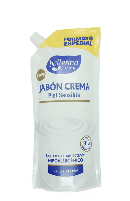 Jabón Crema Ballerina Piel Sensible 450ml