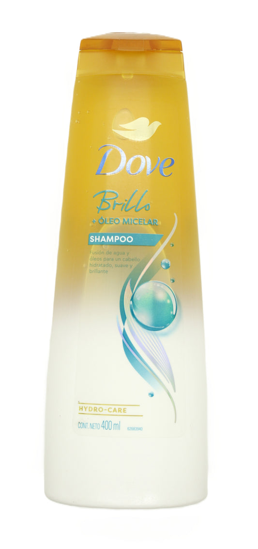 Shampoo Dove Brillo + Óleo Micelar 400ml