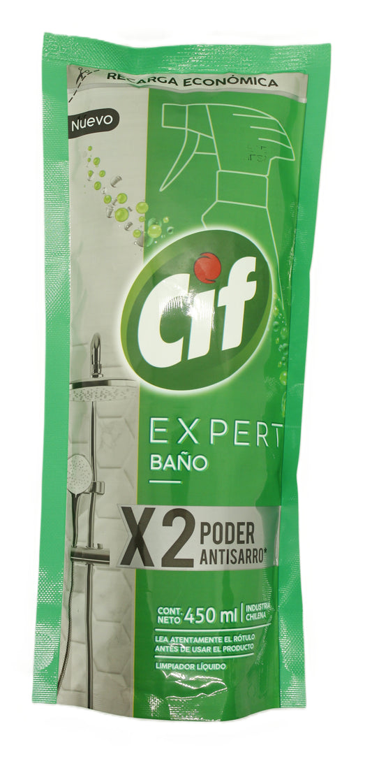 Recarga Económica CIF Líquido Expert Baño 450 ml