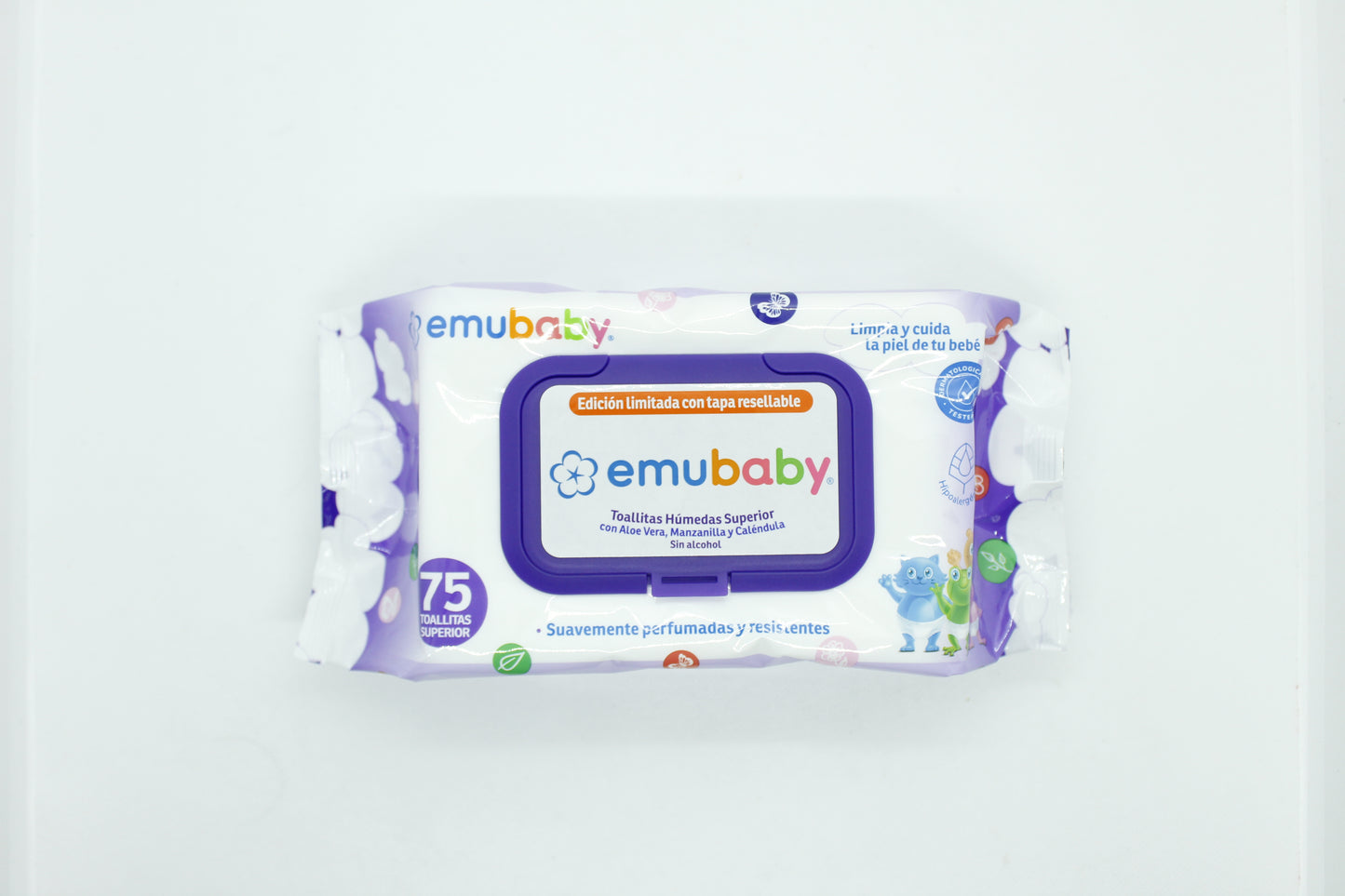 Toalla Húmeda Emu Baby 75 unidades c/ tapa