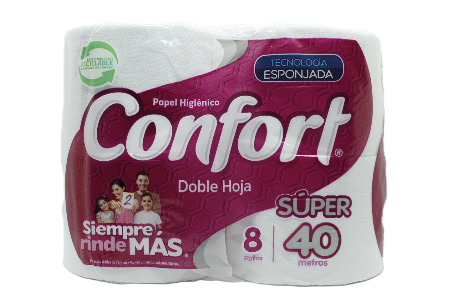 Confort 40metros Pack 8 Rollos