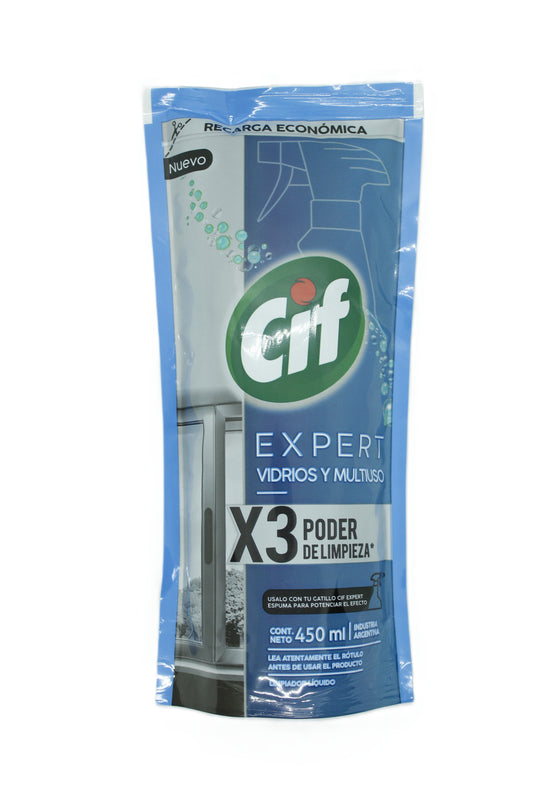 Recarga Económica Limpiavidrios CIF 450ml