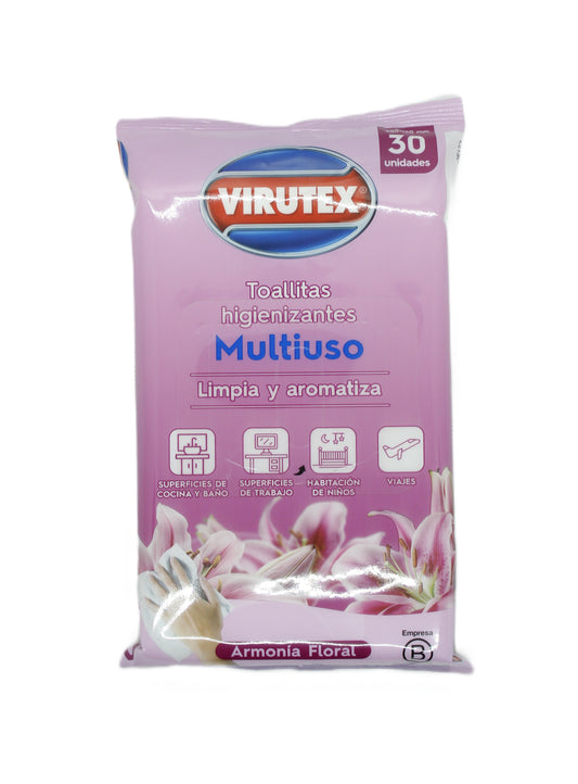 Toallitas Higienizantes Virutex Armonia Floral 30 un